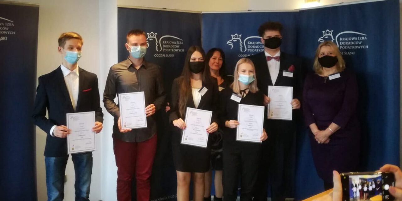 I MIEJSCE Magdaleny Kozubskiej W XII ŚLĄSKIM KONKURSIE WIEDZY O PODATKACH