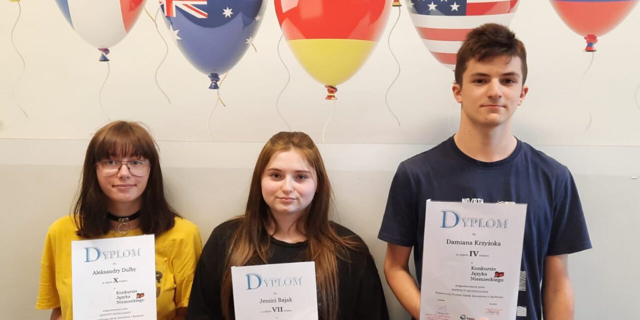 Nasi laureaci  Konkursu Języka Angielskiego i Niemieckiego PWSZ w Raciborzu