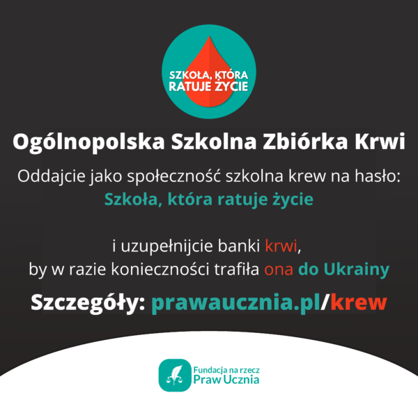 Szkolna Zbiórka Krwi dla Ukrainy