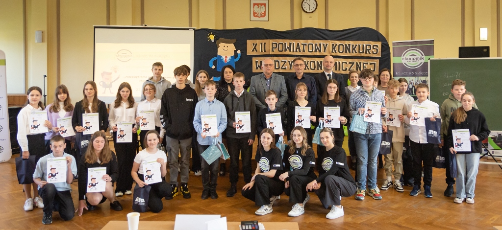 Finał XII Powiatowego Konkursu Wiedzy Ekonomicznej
